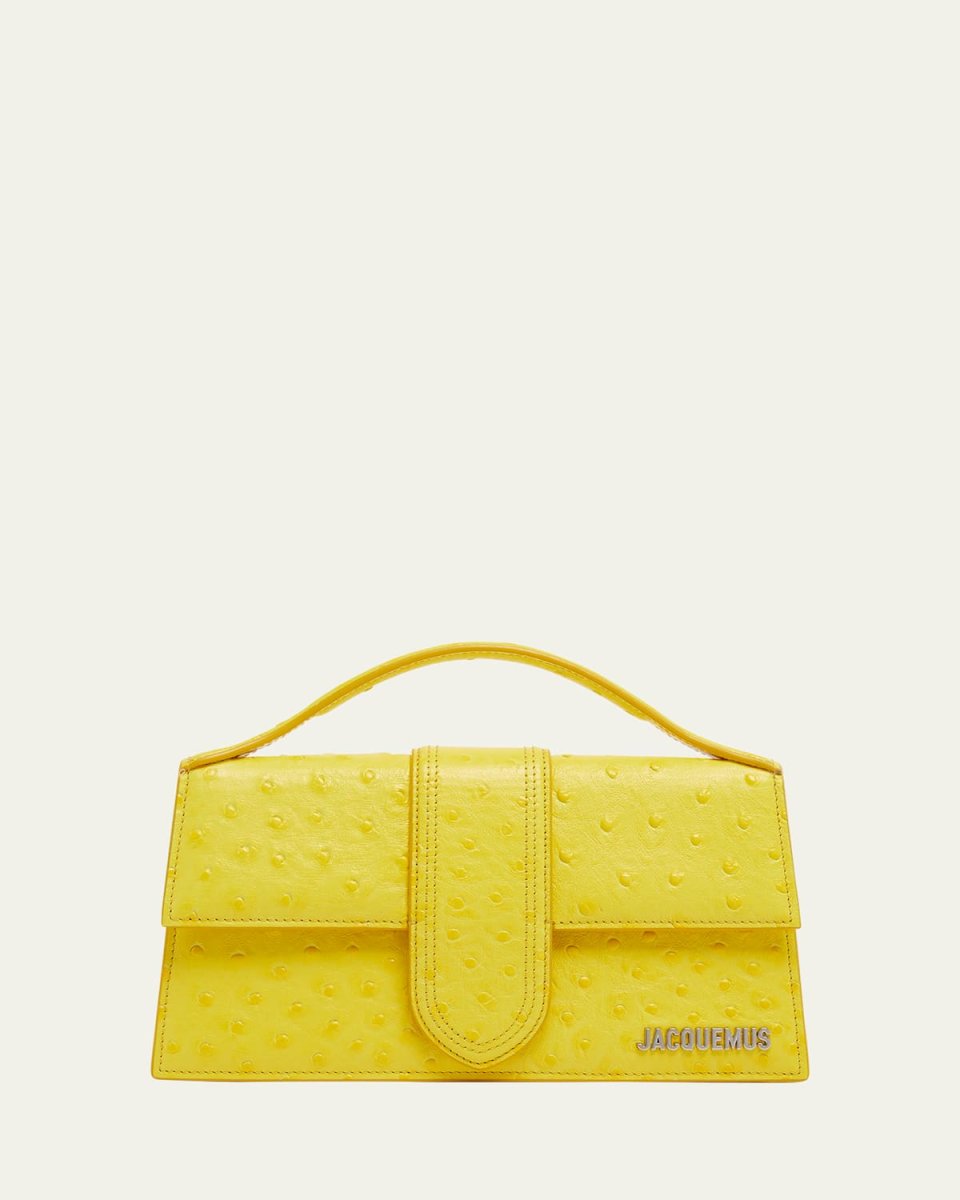 Le Grand Bambino Ostrich-Embossed Crossbody Bag